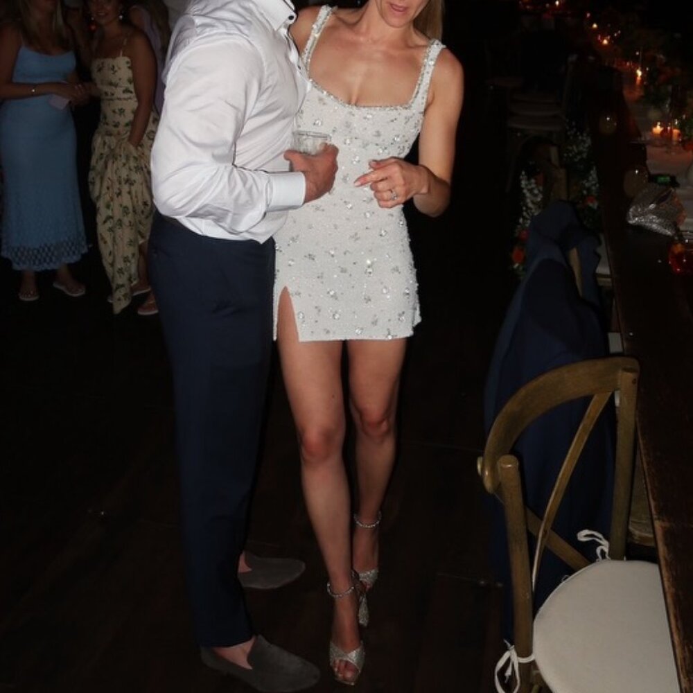 Clio Peppiatt Bridal Crystal Mini Dress | Size M - Picture 9 of 15